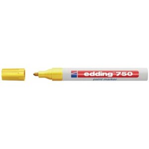 EDDING Marcador permanente 750 tinta opaca punta conica trazo 2-4mm amarillo