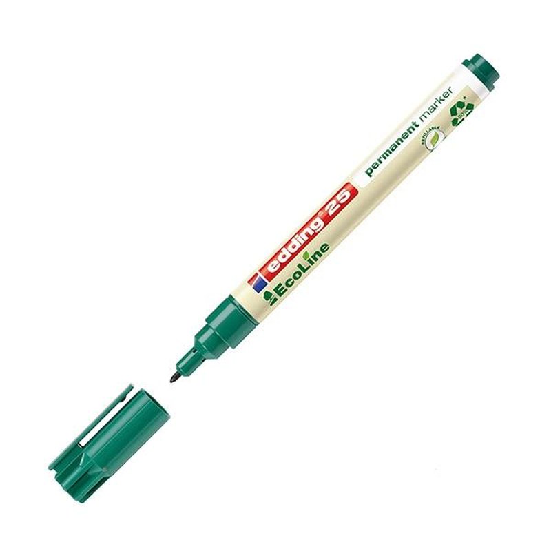 EDDING Marcador permanente EcoLine 25 punta conica 1mm verde