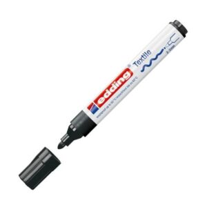 EDDING Marcador permanente especial tela 4500 punta conica trazo 3mm negro