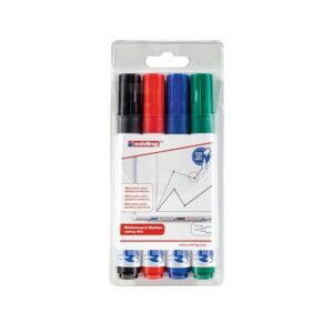 EDDING Paq.4 marcadores pizarra 660 trazo 1,5-3mm surtidos