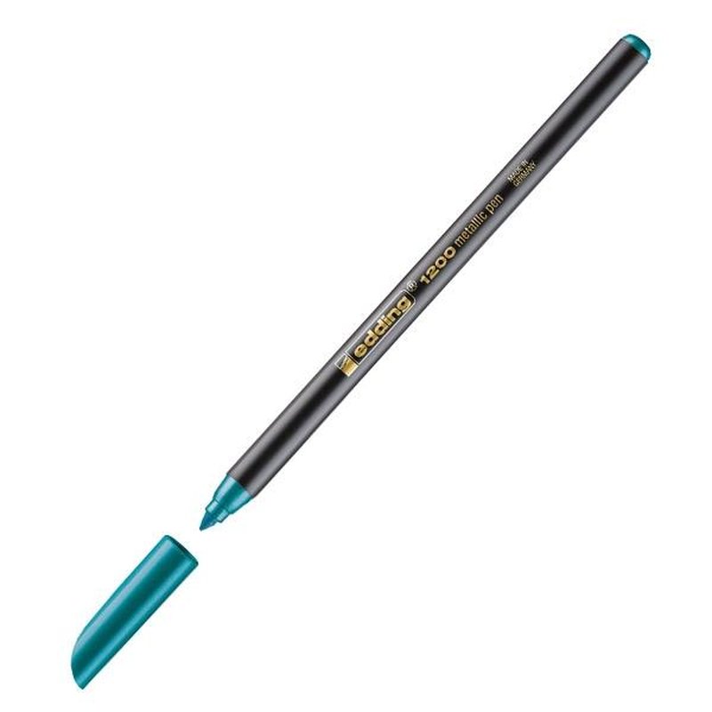 EDDING Rotulador 1200 Metallic trazo 1-3mm verde metalico