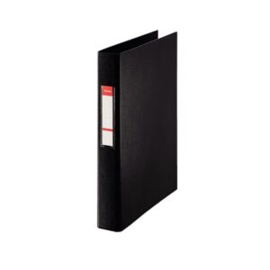 ESSELTE Carpeta PVC 2 anillas 25mm folio negro