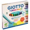 ESTUCHE 12 ROTULADORES TURBO MAXI GIOTTO F454000
