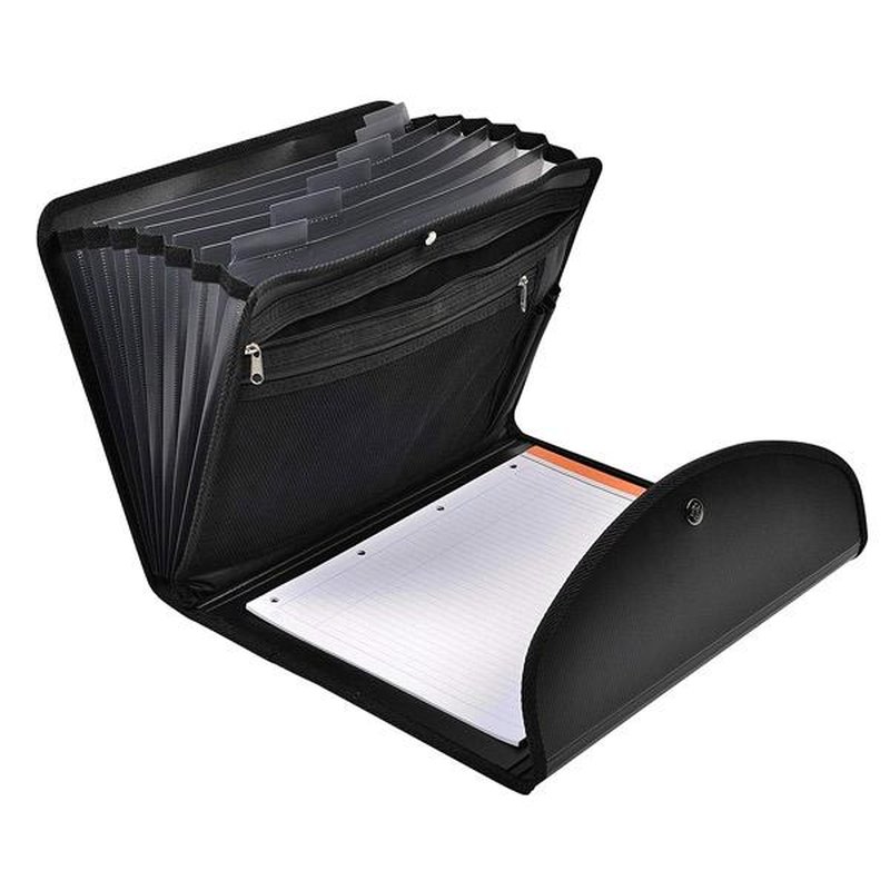 EXACOMPTA Carpeta clasificador Exactive con 6 compartimentos A4 negro