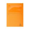 EXACOMPTA Paq.25 subcarpetas con ventana 120g 22x31cm naranja