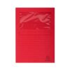 EXACOMPTA Paq.25 subcarpetas con ventana 120g 22x31cm rojo
