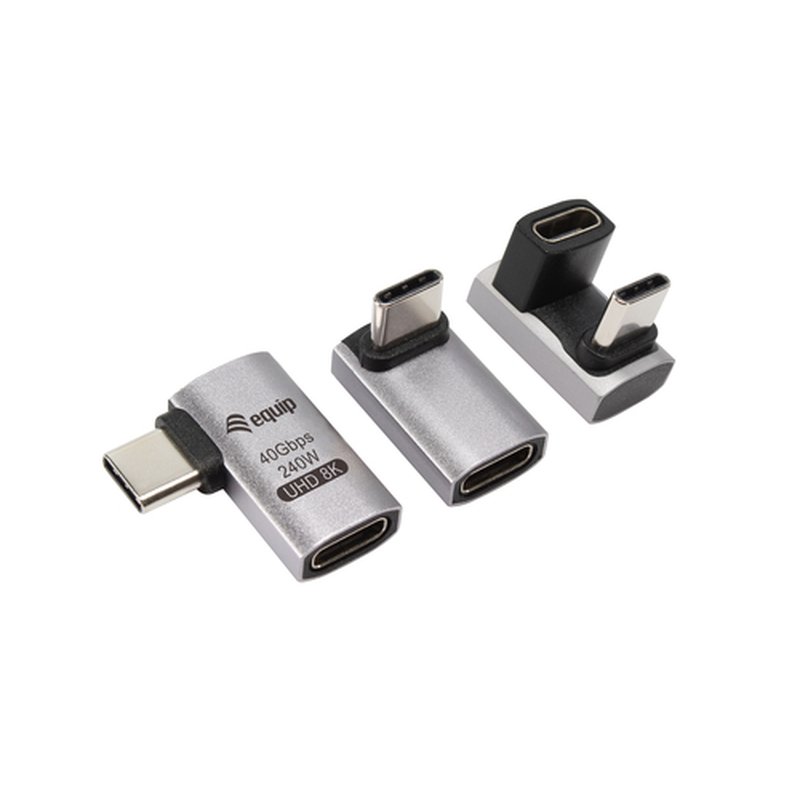 Equip Adaptador USB 4 C a C, 40Gbps, PD 240W, paquete de 3 Equip Adaptador USB 4 C a C, 40Gbps, PD 240W, paquete de 3