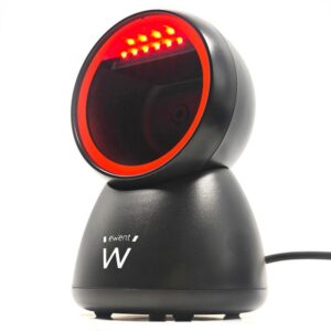 Ewent EW3450 lector de código de barras Lector de códigos de barras fijo 1D/2D CMOS Negro