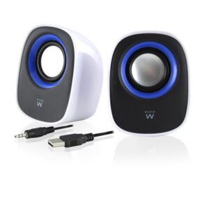 Ewent EW3513 altavoz De 1 vía Negro, Azul, Blanco Alámbrico 5 W