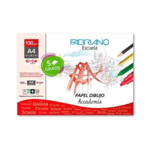 FABRIANO PAQ.10 LAMINAS DIBUJO 130G A4