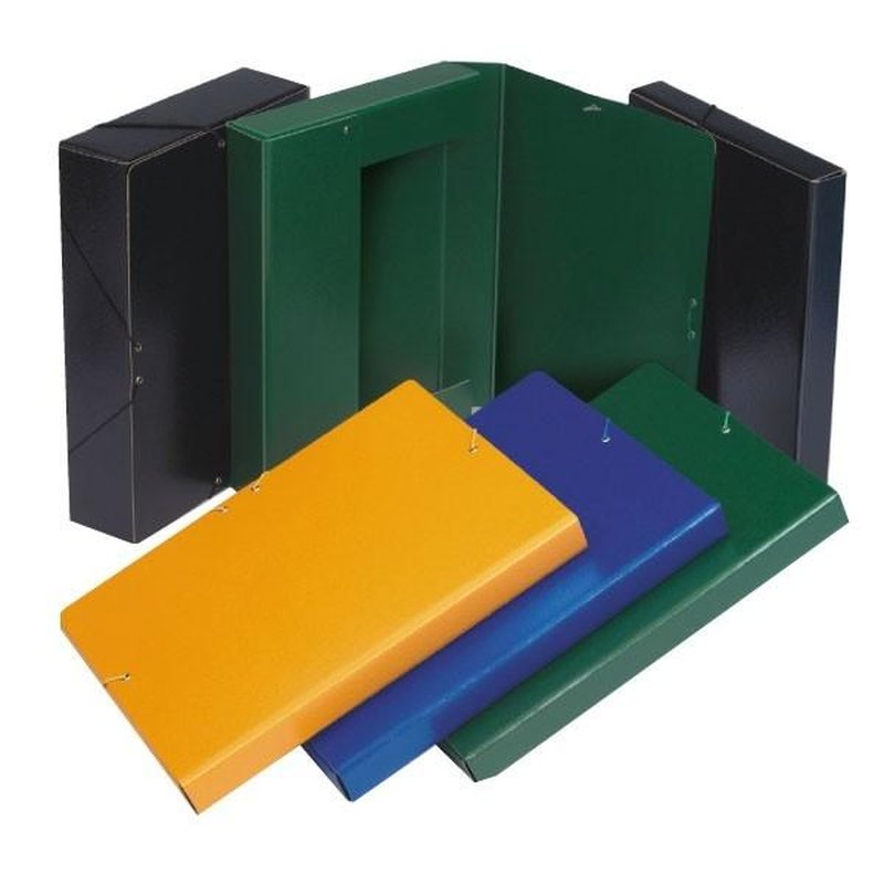 FABRISA Caja de proyectos carton gofrado lomo 30mm A4 azul