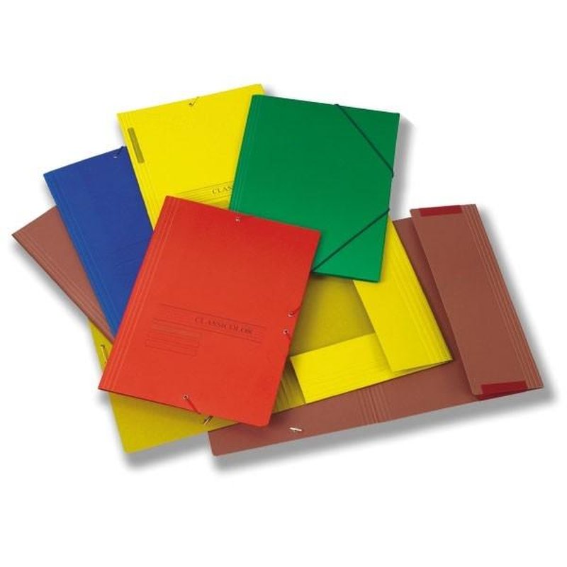 FABRISA Carpeta gomas y 3 solapas Classic folio rojo