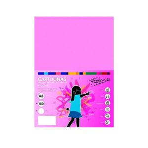 FABRISA Pack de 50 Cartulina 180gr A3 rosa