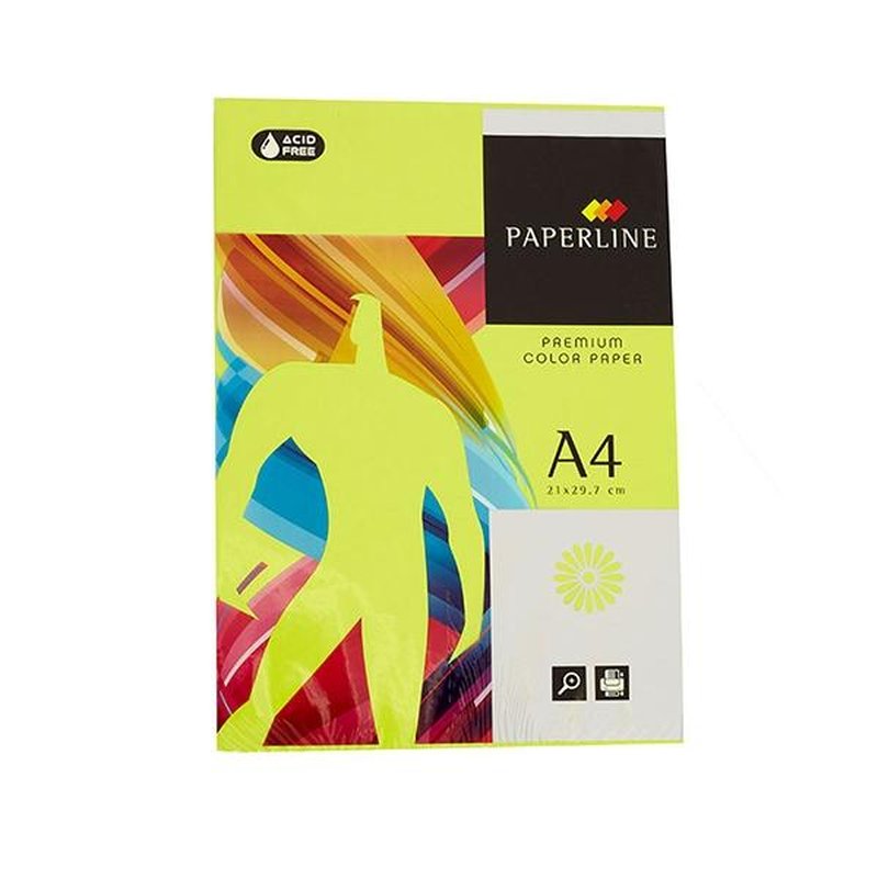 FABRISA Paq.500h papel color 75g A4 verde fluor FABRISA Paq.500h papel color 75g A4 verde fluor