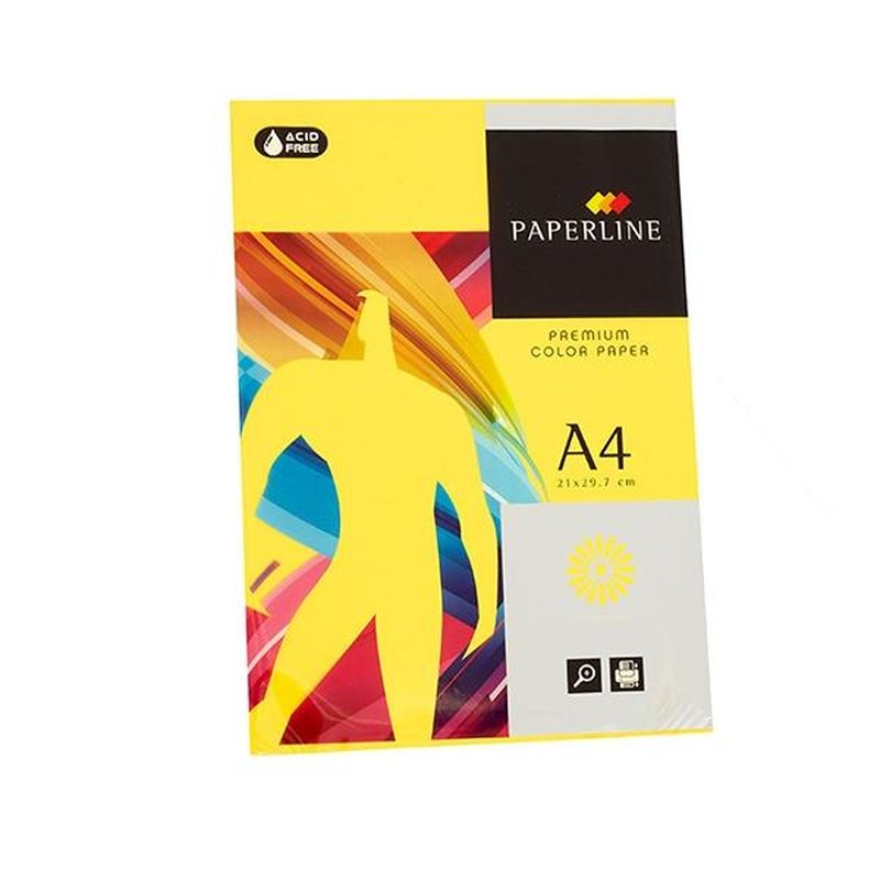 FABRISA Paq.500h papel color 80g A4 amarillo limon FABRISA Paq.500h papel color 80g A4 amarillo limon