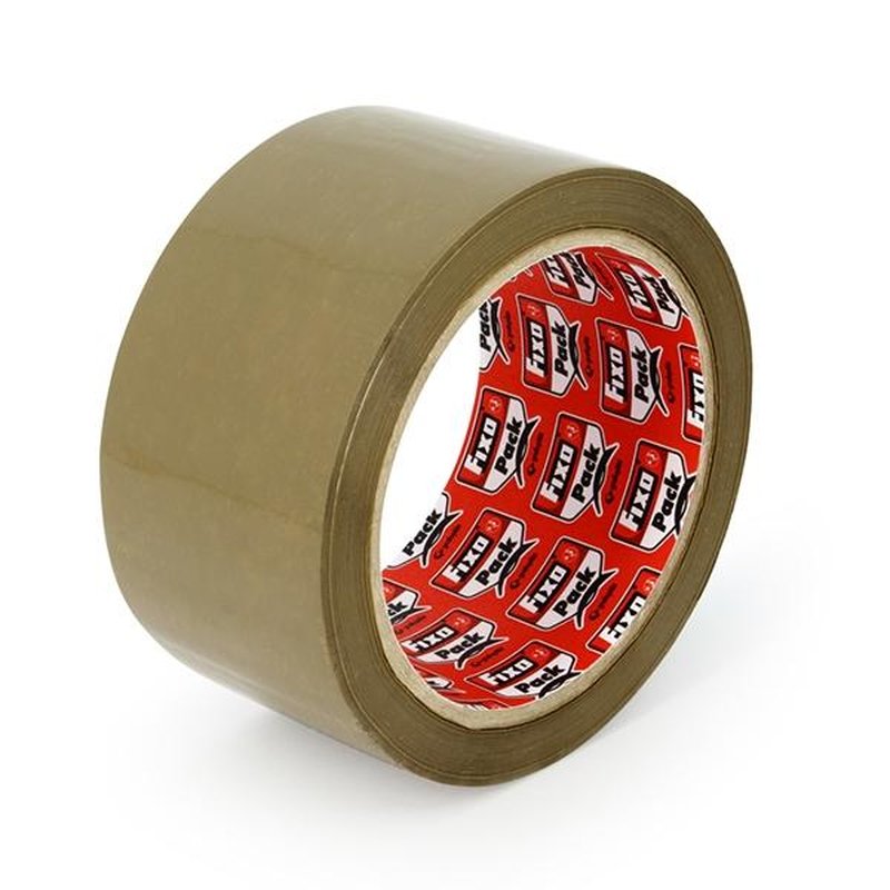 FIXO (Pack de 6) R.precinto PP acrilico 48mmx66m habana