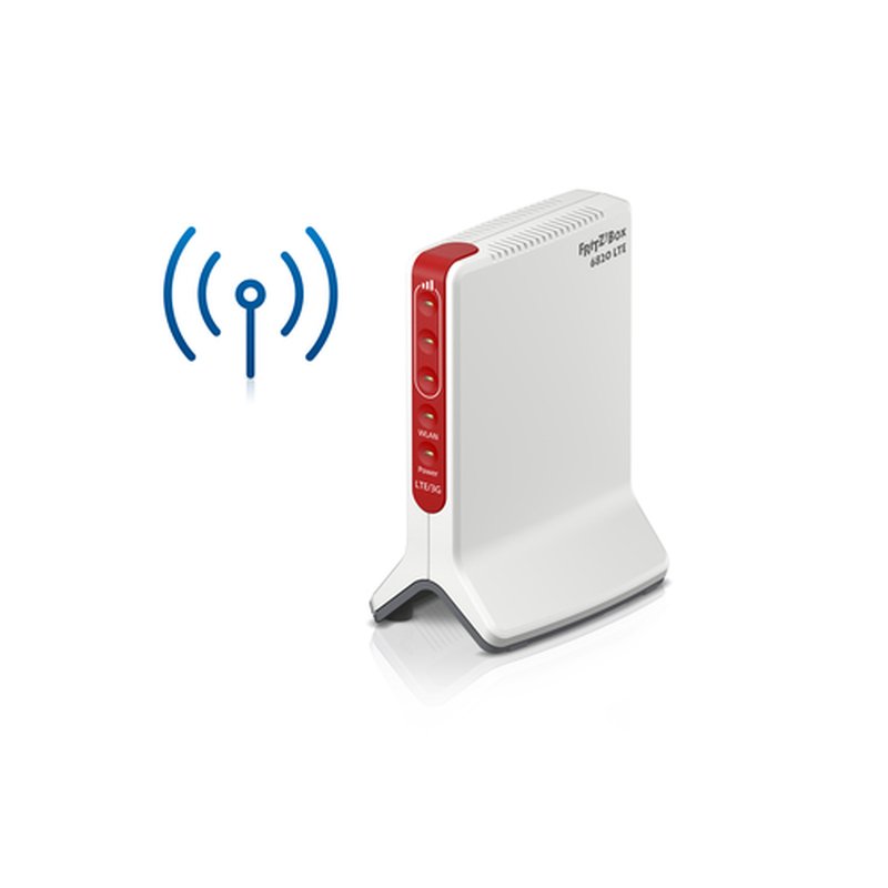 FRITZ!Box 6820 LTE v4 Edition Internatio router inalámbrico Gigabit Ethernet Banda única (2,4 GHz) 4G Rojo, Blanco FRITZ!Box 6820 LTE v4 Edition Internatio router inalámbrico Gigabit Ethernet Banda única (2,4 GHz) 4G Rojo, Blanco