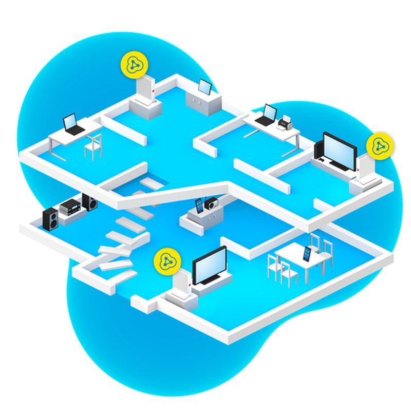 FRITZ!Repeater FRITZ!Mesh Set 4200 3-pack Edition Inter Repetidor de red 4200 Mbit/s Rojo, Blanco - Imagen 4