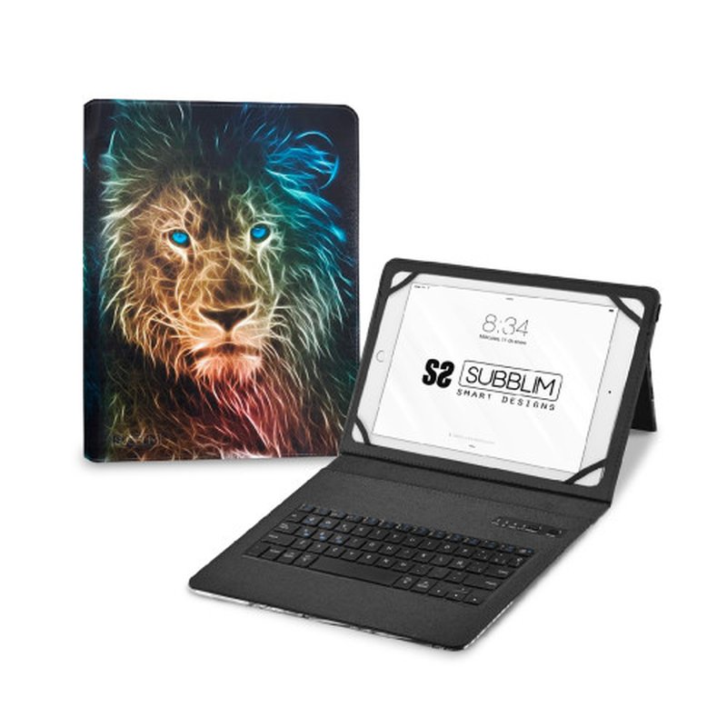 FUNDA TABLET SUBBLIM KEYTAB PRO 11" + TECLADO BLUETOOTH LION