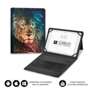 FUNDA TABLET SUBBLIM KEYTAB PRO 11" + TECLADO BLUETOOTH LION