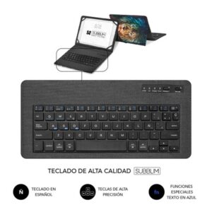 FUNDA TABLET SUBBLIM KEYTAB PRO 11" + TECLADO BLUETOOTH LION