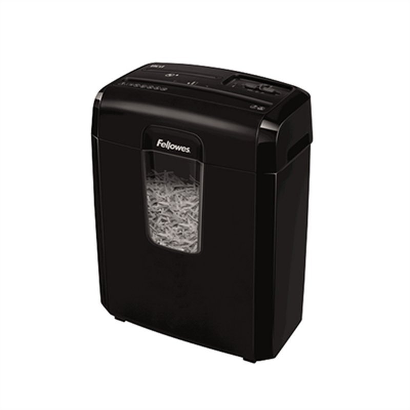 Fellowes 8Cd triturador de papel Corte cruzado 22 cm Negro