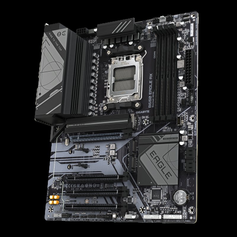 GIGABYTE B650 EAGLE AX Placa base - AMD Ryzen serie 9000, VRM de 12+2+2 fases, hasta 7600 MHz DDR5 (OC), 1xPCIe 5.0 + 2xPCIe 4.0 M.2, LAN GbE, WIFI 6E, USB 3.2 Gen 2 - Imagen 4