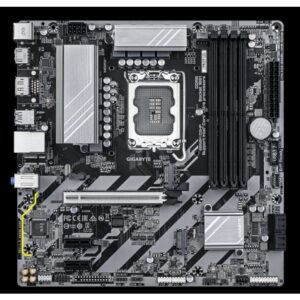 GIGABYTE B860M D3HP Placa base - CPUs Intel Core Ultra, VRM de 4+1+2+1 fases, hasta 9066MHz DDR5, 2xPCIe 4.0 M.2, LAN GbE, USB 3.2 Gen 1