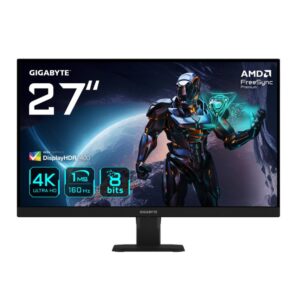 GIGABYTE GS27U 27” Monitor de juegos UHD - 3840 x 2160 (UHD), 160Hz, 1ms, 350 cd/m², Display HDR400, HDMI 2.1, DisplayPort 1.4