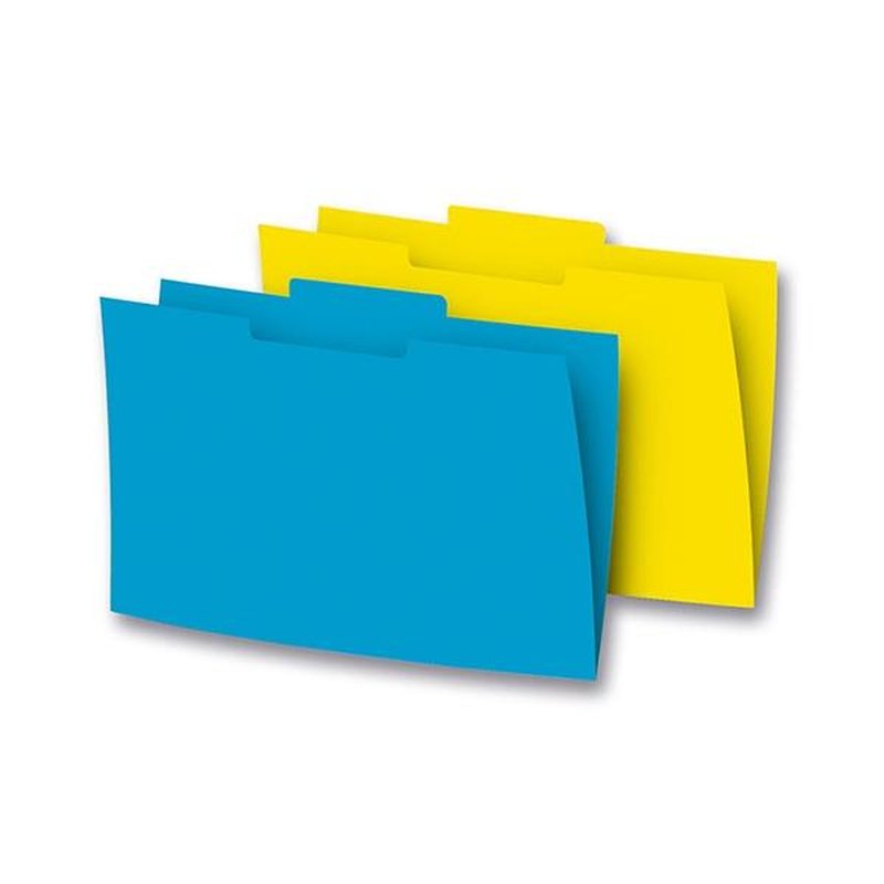 GIO Pack de 50 Subcarpeta 250g pestaña centro folio amarillo caña