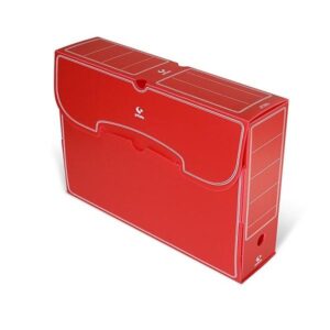 GRAFOPLAS Archivo definitivo plastico folio rojo