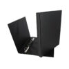 GRAFOPLAS Carpeta PVC 4 anillas 25mm folio negro