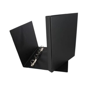 GRAFOPLAS Carpeta PVC 4 anillas 25mm folio negro