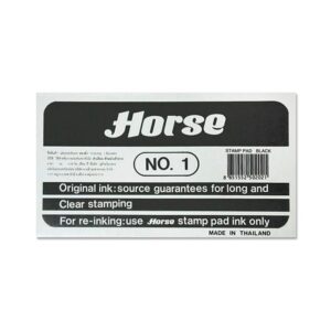 HORSE Tampon num.1 95x165mm negro