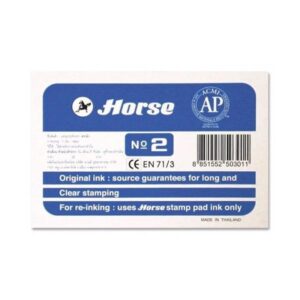HORSE Tampon num.2 85x125mm azul