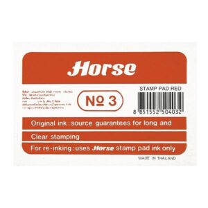 HORSE Tampon num.3 73x105mm rojo