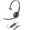 HP 8X214AA auricular y casco Auriculares Alámbrico Diadema Oficina/Centro de llamadas USB Tipo C Negro