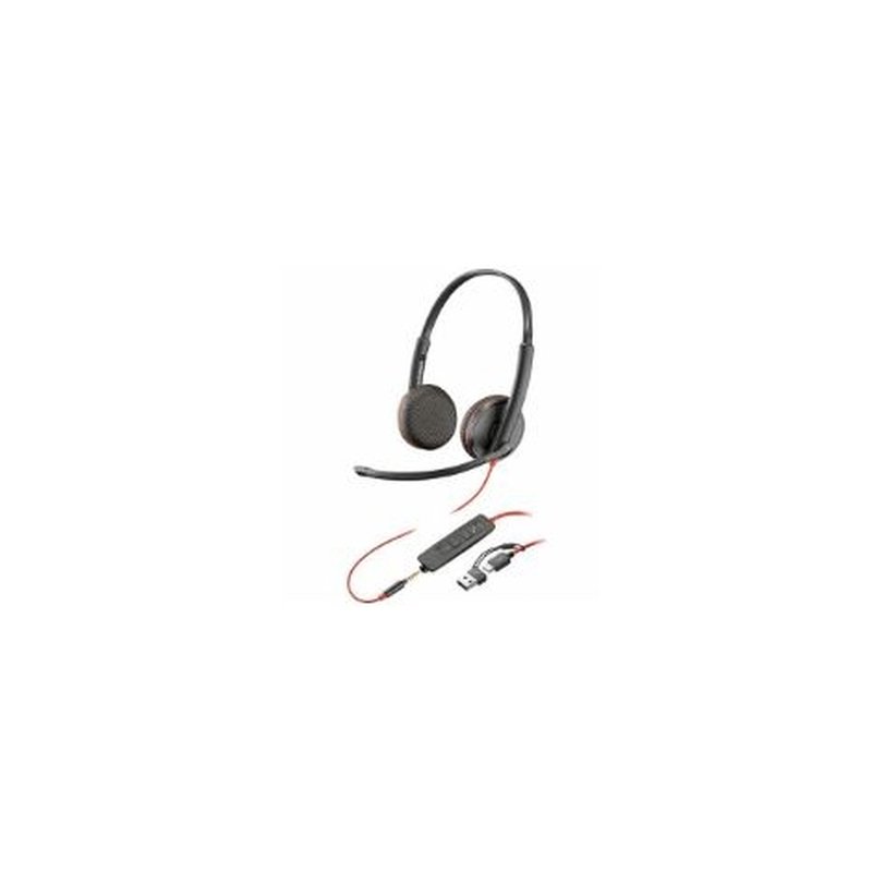 HP 8X229A6 auricular y casco Auriculares Alámbrico Diadema Oficina/Centro de llamadas USB Tipo C Negro