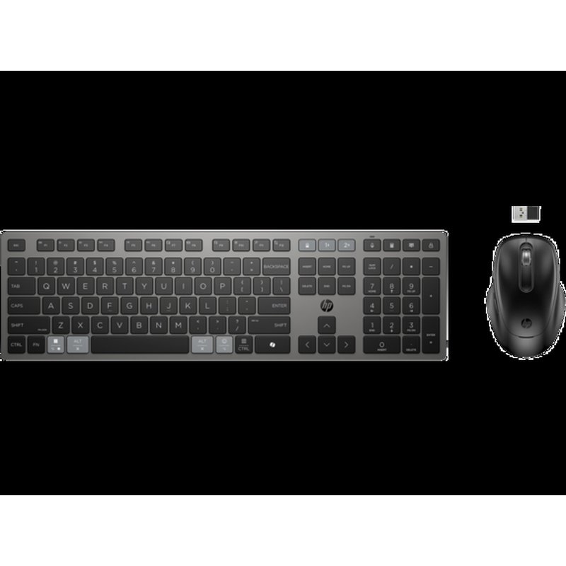 HP Combinación de teclado y ratón inalámbricos recargables multidispositivo 725