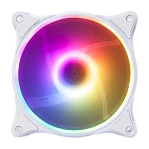 Hiditec N18 ARGB Carcasa del ordenador Ventilador 12 cm Blanco