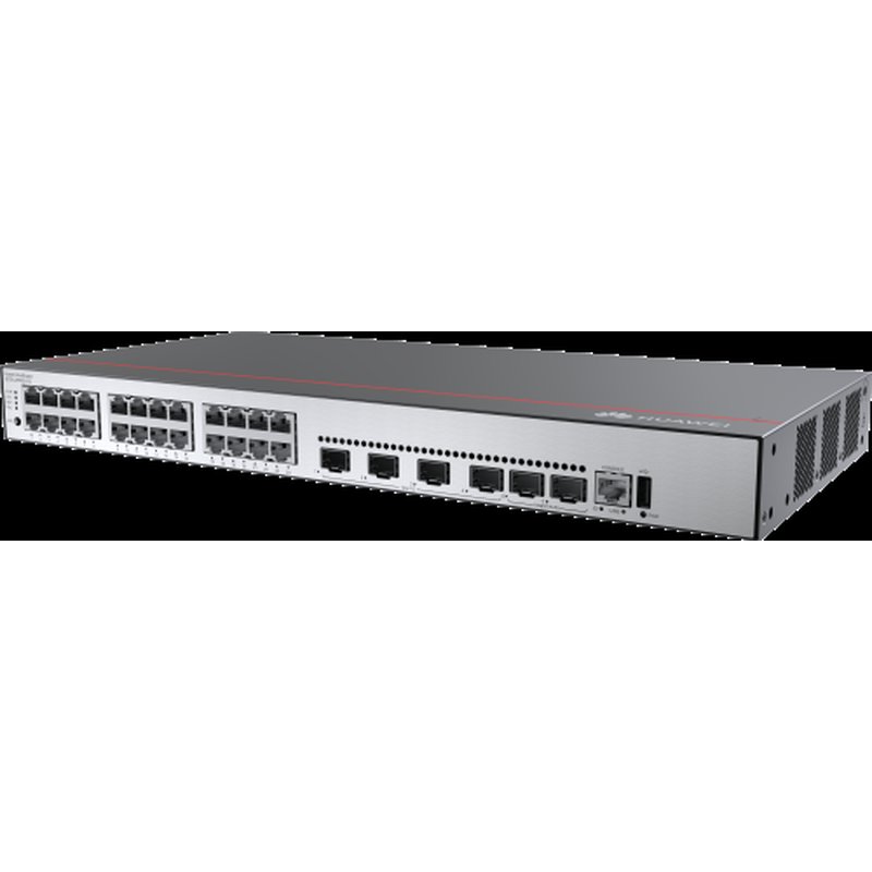 Huawei CloudEngine S5735-L24P4XE-A-V2 Gestionado L3 Gigabit Ethernet (10/100/1000) Energía sobre Ethernet (PoE) 1U Negro, Plata - Imagen 4