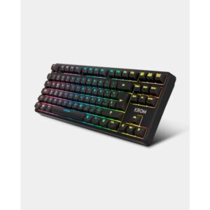 TECLADO KROM KERNEL PRO MINI INALAMBRICO RETROILUMINADO MECANICO NEGRO TECLADO KROM KERNEL PRO MINI INALAMBRICO RETROILUMINADO MECANICO NEGRO