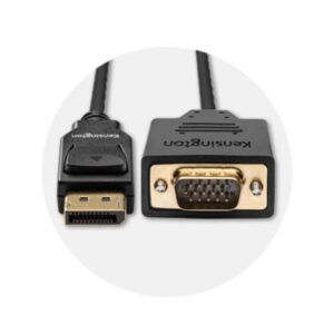 Kensington Cable unidireccional pasivo DisplayPort 1.2 (M) a VGA (M), 1,8 m Kensington Cable unidireccional pasivo DisplayPort 1.2 (M) a VGA (M), 1,8 m