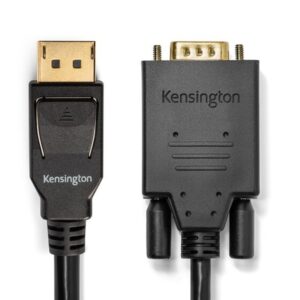 Kensington Cable unidireccional pasivo DisplayPort 1.2 (M) a VGA (M), 1,8 m Kensington Cable unidireccional pasivo DisplayPort 1.2 (M) a VGA (M), 1,8 m