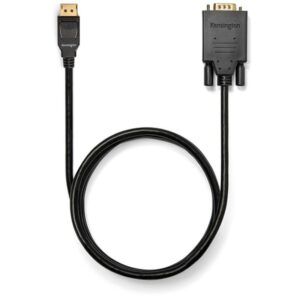 Kensington Cable unidireccional pasivo DisplayPort 1.2 (M) a VGA (M), 1,8 m Kensington Cable unidireccional pasivo DisplayPort 1.2 (M) a VGA (M), 1,8 m
