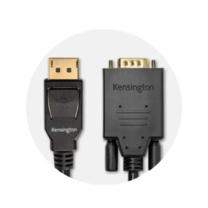 Kensington Cable unidireccional pasivo DisplayPort 1.2 (M) a VGA (M), 1,8 m Kensington Cable unidireccional pasivo DisplayPort 1.2 (M) a VGA (M), 1,8 m