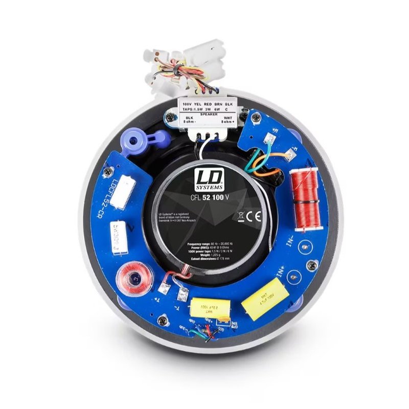 LD SYSTEMS INTEGRATION SERIE CONTRACTOR (LDCFL52100V) 5.25" FRAMELESS 2-WAY IN-WALL SPEAKER100 V WARRANTY 2 YEARS (PU6) - Imagen 2