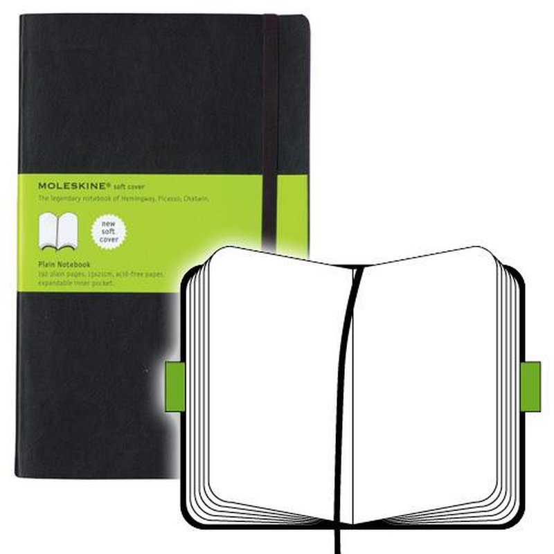 LIBRETA CLASICA TAPA BLANDA NEGRA L (13X21CM) LISA MOLESKINE QP618 - Imagen 7
