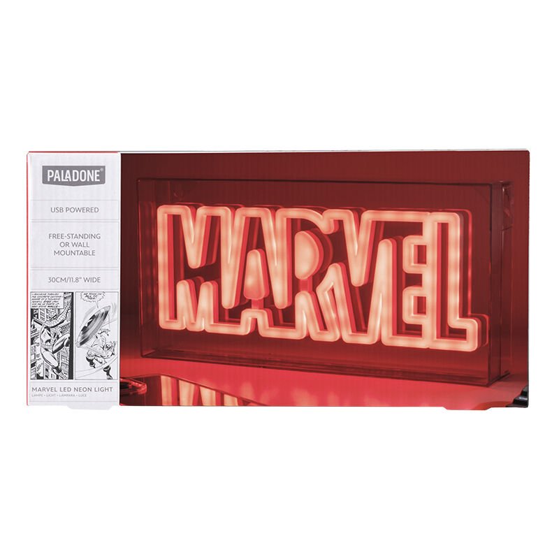 Lámpara Paladone Marvel Logo Led Neon Lámpara Paladone Marvel Logo Led Neon