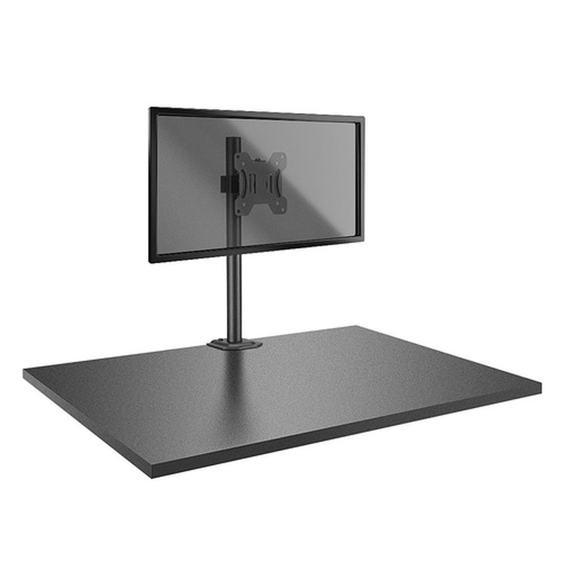 Lindy 40656 soporte para monitor 71,1 cm (28") Negro Escritorio - Imagen 2
